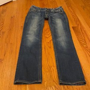 Rock revival buckle jeans, size 28 preowned inseam 30”